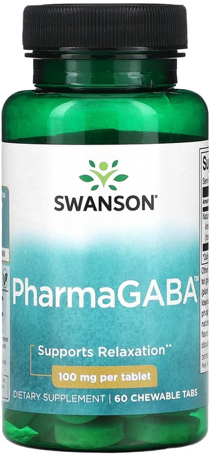 스완슨 파마가바 100mg 츄어블 타블렛, 1개, 60정 - 쿠팡