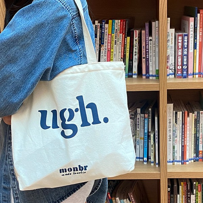 다오라인 데일리 레터링 캔버스 숄더 손가방 에코백 LCB11