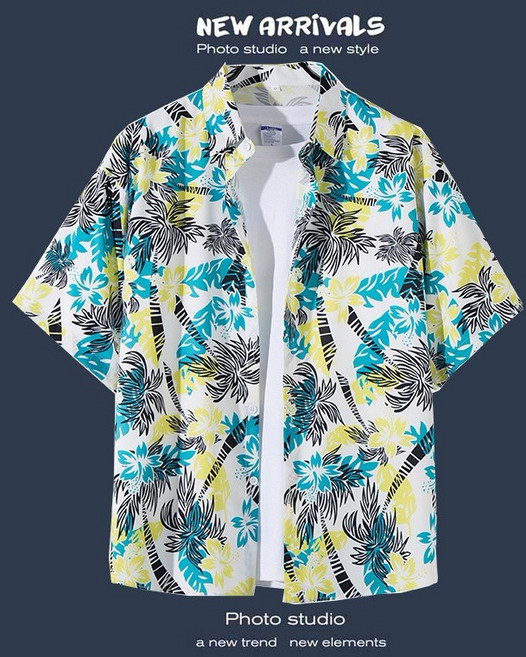 花襯衫 夏威夷風短袖襯衫