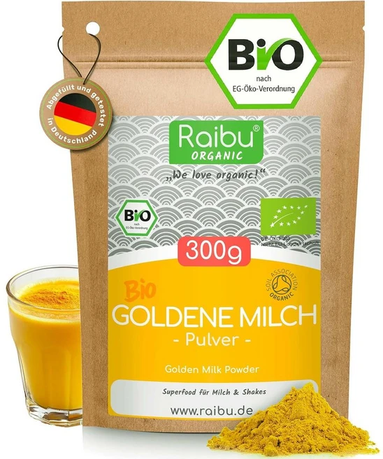 독일 라이부 Raibu Golden Milk Powder 강황 함유 골든 밀크 파우더, 1개, 300g - 쿠팡