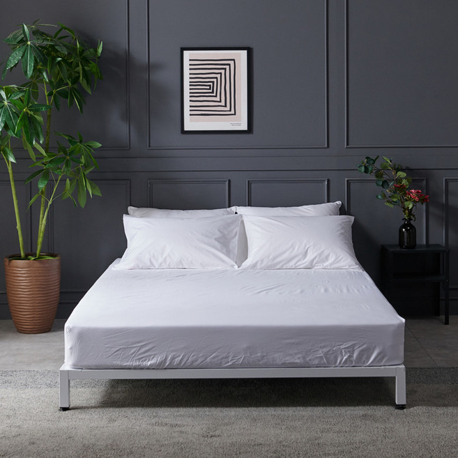 호레카클래식스 호텔 60수 순면 핏트시트 무지 화이트