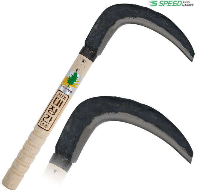 벌목용 대장간 조선낫 (왼손) 낫 단조 나뭇가지 치기 풀제거 벌초용, 1개