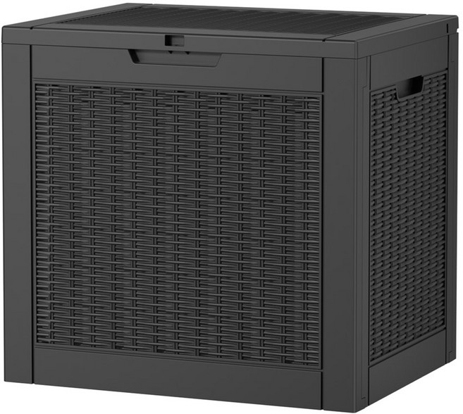 지오리빙 야외 보관함 대용량 실내외 수납 정리함 데크박스 조립식창고 마당 농기구 소형 대형 수납함, 126L(CW020A)