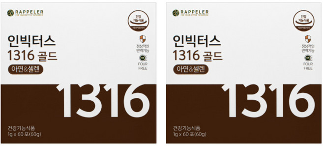 라플레 인빅터스 1316골드, 60g, 2개