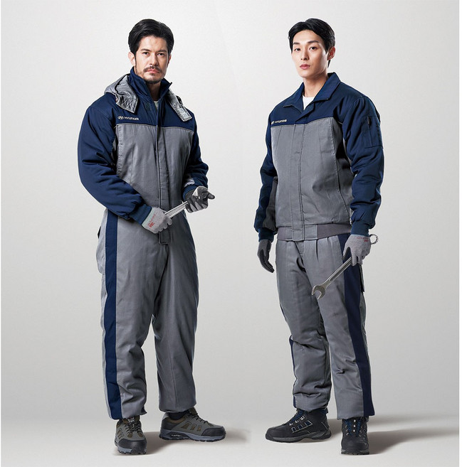 TB-765 TB-766 현대 스즈끼 일체형 상의 하의 분리형 정비복 작업복