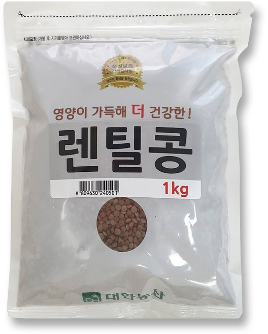 대한농산 브라운렌틸콩 1kg 렌틸콩, 1개