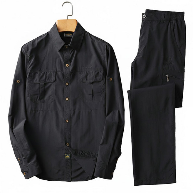 차쿠 봄 여름 쿨링 상하 세트 아웃도어 캠핑 낚시 등산 전술 작업복