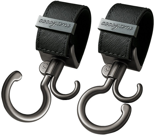 코코자네 프리미엄 유모차 걸이 2p, 1개, 블랙