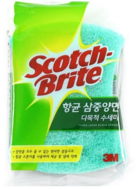 3M 수세미 다목적수세미 96수세미 그물망사수세미 천연펄프망사수세미 항균망사수세미 삼중양면수세미 철수세미, 단일옵션, 1