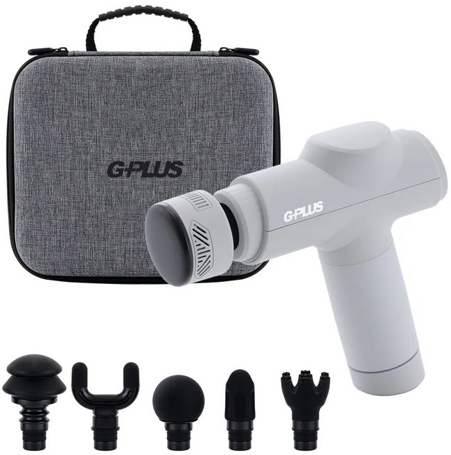 G-PLUS GP冰火冷熱筋膜按摩槍 GP-M03HC, 灰色