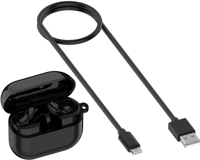 MOKIN 갤럭시버즈3 버즈3 프로 무선 충전 케이스 Galaxy Buds3&Buds3 Pro 호환, 블랙, R630 버즈3 프로, 1개