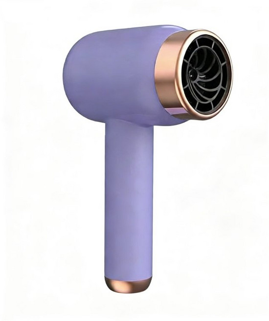 無線吹風機 負離子吹風筒 充插兩用, 紫色, DL-628