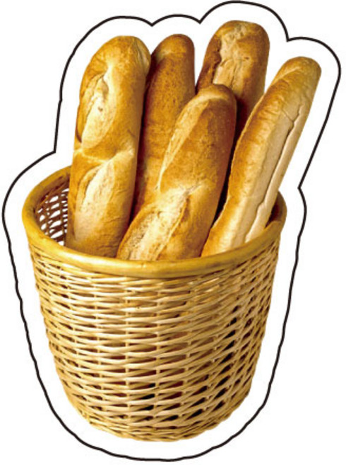 아크릴 베이커리샵 투명 스마트톡 핸드폰거치대, 18바게뜨, 1개