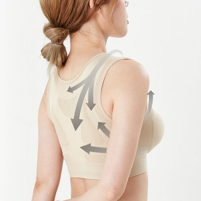 바디로직 자세보정속옷 자세체형 교정브라 거북목 일자목 굽은등 어깨밴드 여성보정속옷