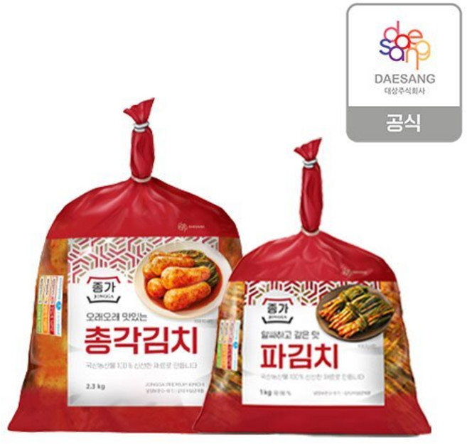 종가 종가집 총각김치+파김치, 1개