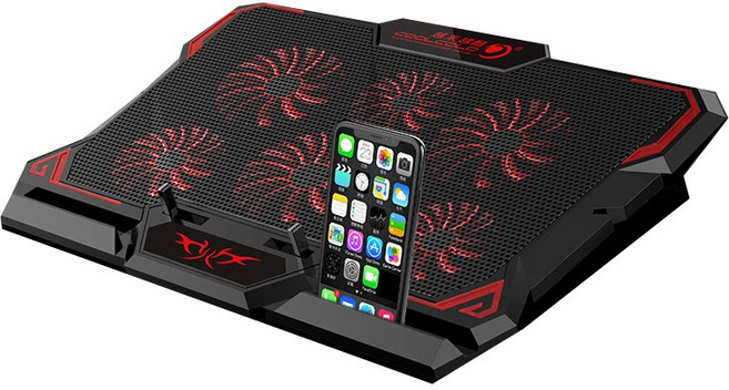 COOL COLD 筆電散熱器, 薄冰專業版-筆電散熱器(6風扇), 1個