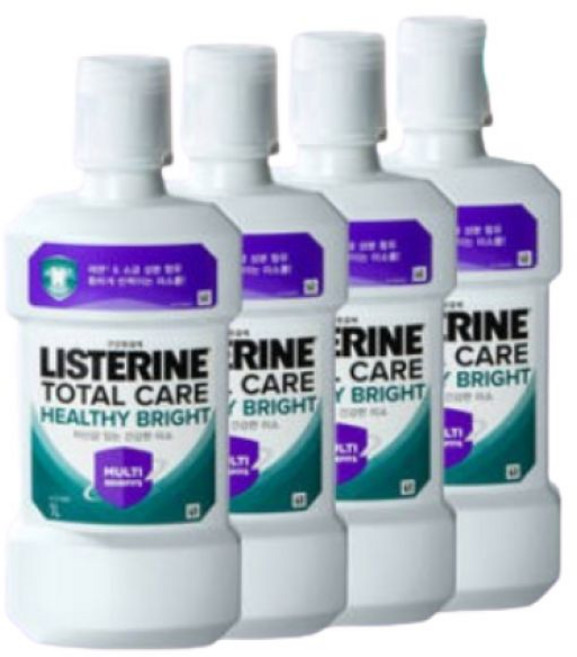 리스테린 헬씨 브라이트 1L x4개