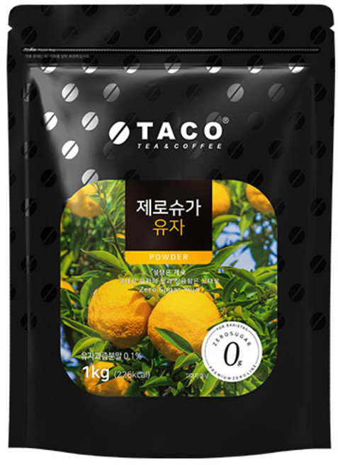 타코 제로슈가 유자 파우더, 1kg, 1개, 1개입