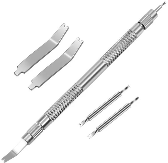 시계줄 스프링바 리무버 툴 고급형 스텐레스 스틸 여분 부품 포함