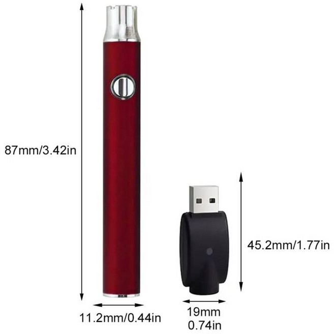 미니 전자제품 키트 510 스레드 납땜 다리미 전압 조절 가능 350 650 1100mAh 배터리 카트 펜 전자 용접 수리 도구 3 기어, [14] 350 mAH red, 1개