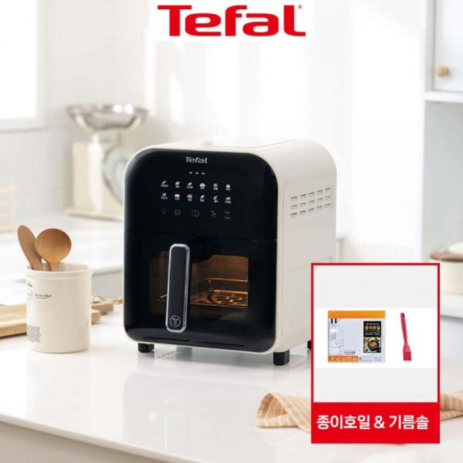 테팔 에어프라이어 이지프라이 인프라레드 비전 화이트 6L EY8211K0 대용량, 종이호일 & 기름솔