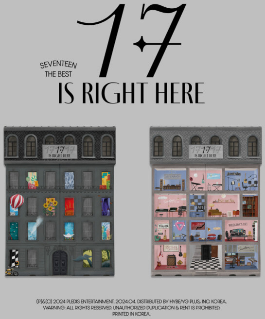 세븐틴 / 17 IS RIGHT HERE: SEVENTEEN BEST ALBUM (버전선택/PLD0380), HERE 버전