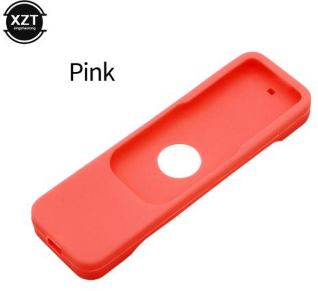 Apple TV 4K 4세대 Siri 컨트롤러 보호대용 실리콘 원격 제어 케이스 충격 방지 미끄럼 방지 보호 커버, 1개, 1. 분홍색