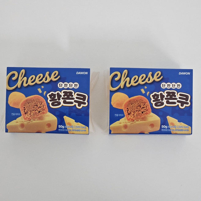 황쫀쿠 황치즈 쫀득쿠키, 2개, 50g