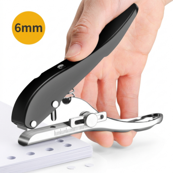 SABUDU 종이 문서 펀칭 타공기, 1개, 6mm x 6mm