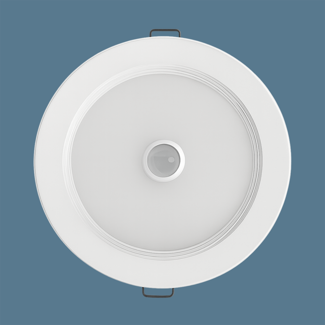 루미안 KS 국산 LED 다운라이트 센서등 타공 6인치(15Cm) 15W 현관등 복도등, 200개, 주백색(아이보리색 4000k)