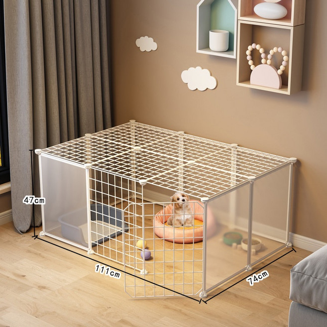 가남 고양이 강아지 울타리 반려동물 휀스 펜스, 흰색, 1개