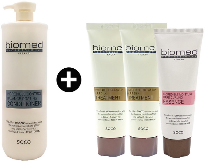 바이오메드 인크레더블 컨트롤 밸런스 코팅 컨디셔너 1000ml 여행용 3개, 1개, 1L