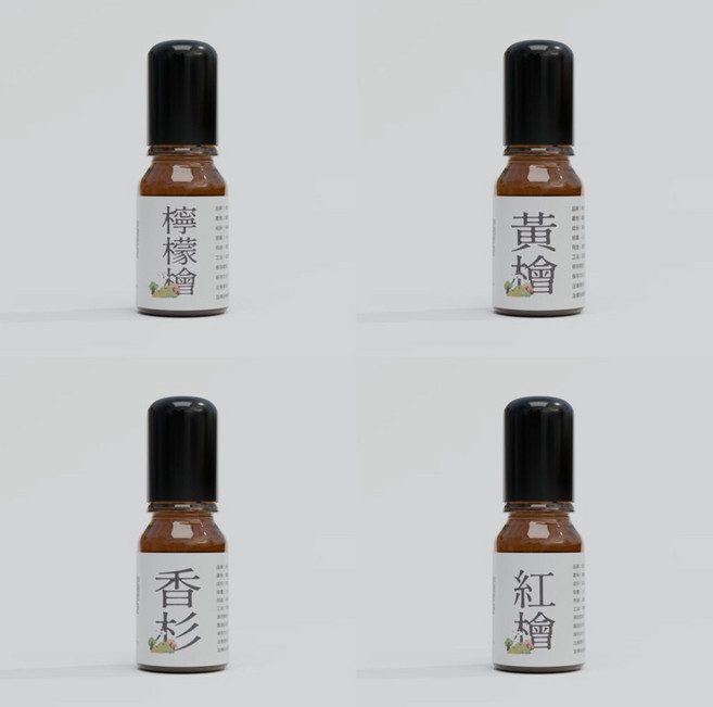 檜木精油 滾珠瓶 滴瓶 木質調 放鬆身心 提神 除臭, 1個, 臺灣黃檜｜滴瓶10ml