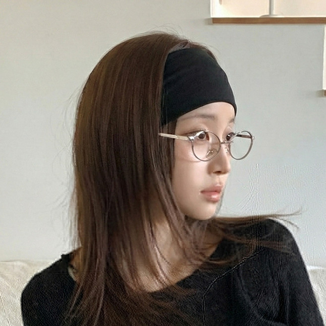 블루씨티 클린 플로우 무지 와이드 반다나 헤어밴드