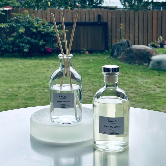 白娜手作BANAI 洄瀾燭光 香氛擴香, 1個, 花香 - 薰衣草,200ml 透明瓶