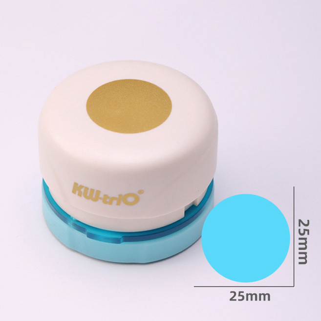 [빛나니라니]자석 펀칭기 사각 자석형 우표 다꾸펀치 동그라미 모양 펀치 스크랩북 수동 타공기, 1개, 네모