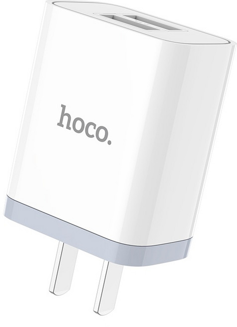 hoco.浩酷 C50 澤銳雙口充電器 雙口充電 PD快充頭, 1個, 白色