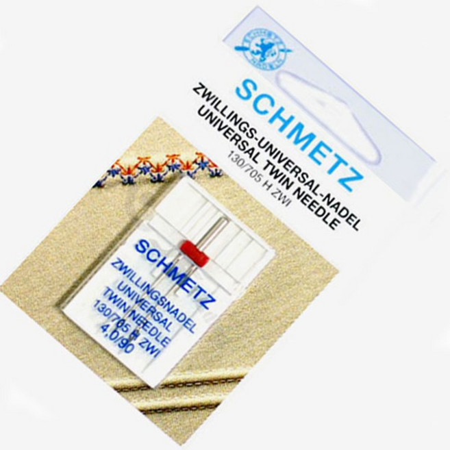 [청라핸즈] 슈메츠 가정용 쌍침바늘4mm (05-077), 4mm(05-077), 1개