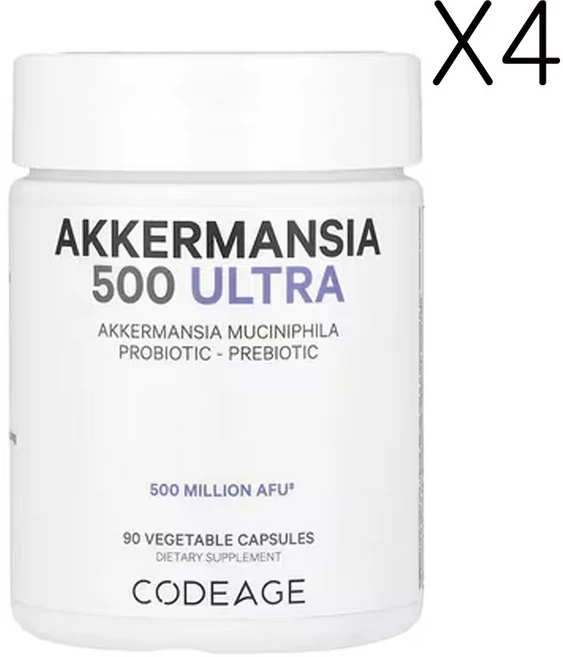 코드에이지 아커만시아 500울트라 90베지캡슐, 4개, 90정 - 쿠팡