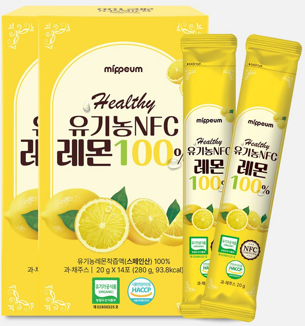 헬씨 유기농 NFC레몬100%, 20g, 28개