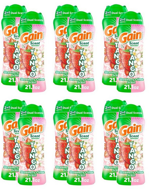 게인 인워시 센트 부스터 비즈 탱고 딸기 & 시어 598g, 12개