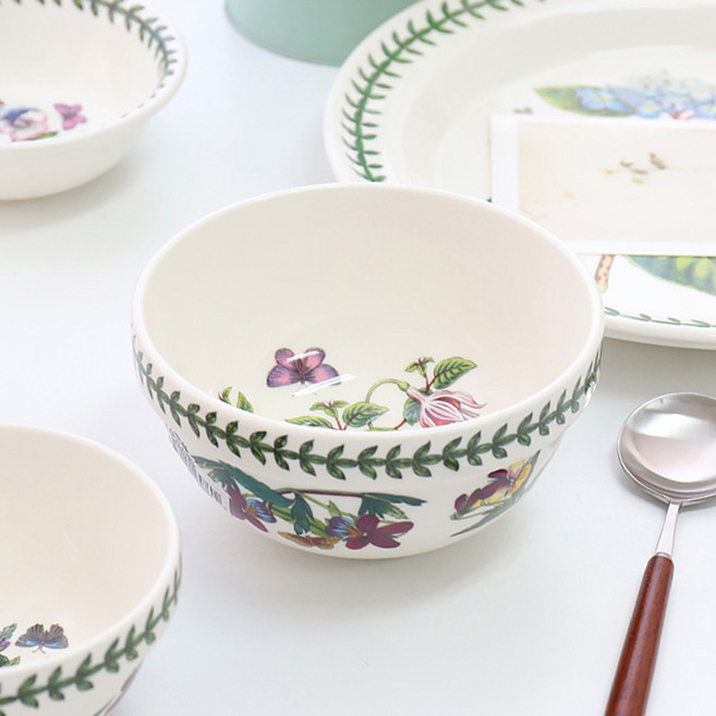포트메리온 보타닉가든 국공기 국그릇, 4개, 플라워