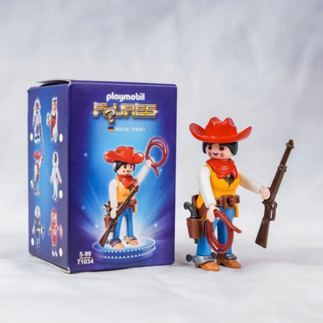 상품 플레이모빌 모비 월드 71034 명 우주비행사 조종사 소방관 인형 장난감, [03] cowboy