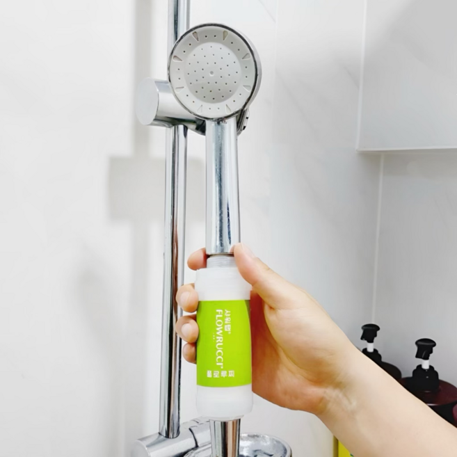 플로루찌 지하수 연수기 석회 철분 녹물 제거 프리미엄 대용량 필터, 무향/투명, 1개