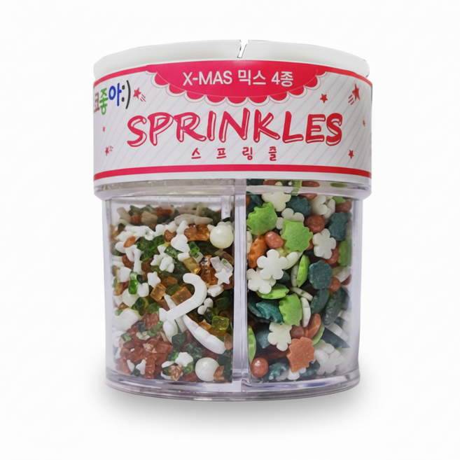 초코좋아 X-MAS 스프링클 4종 세트, 60g, 1세트