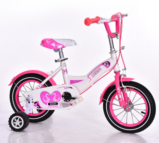 DIU 兒童自行車3歲4歲5歲6歲9歲腳踏車可摺疊帶輔助輪男女孩騎自行車, 1個, 1cm, 桃紅色標配裸車無筐後座:20寸