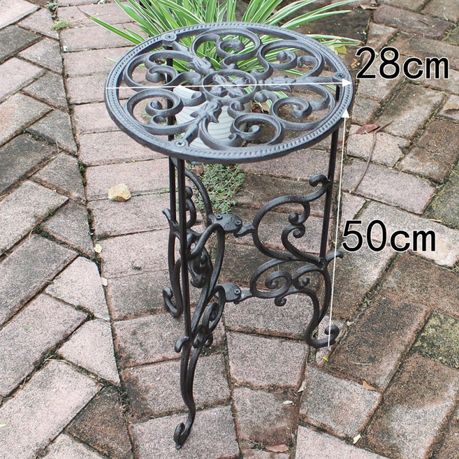 화분 엔틱 선반 고풍 주물 받침대 다이 장식, 홑겹 화대, 1개