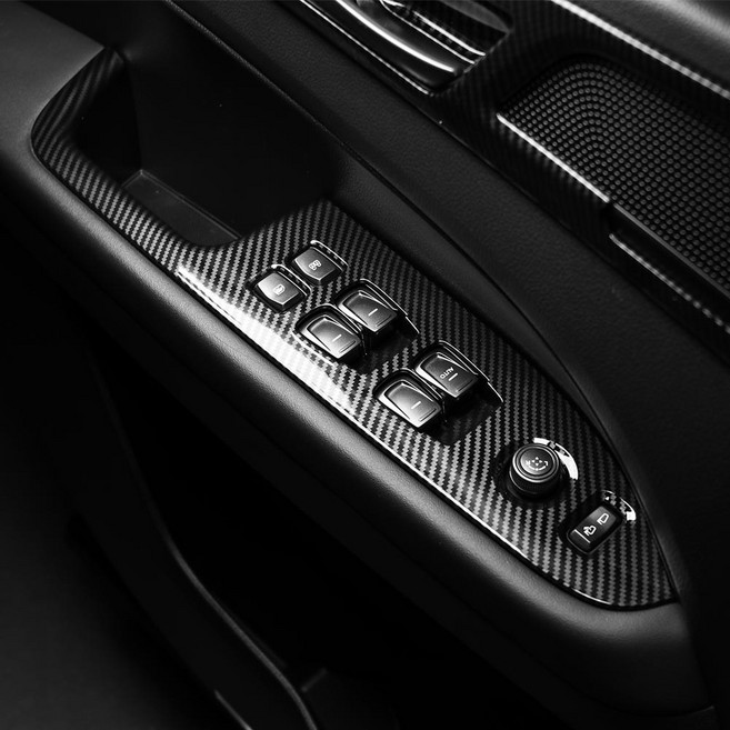 유투카 호환 무쏘 Q300 튜닝 용품 윈도우 스위치 커버, (카본) 윈도우스위치 4P, 기타