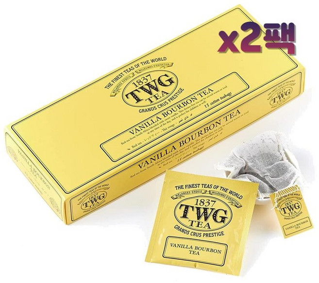 TWG 바닐라 버번 루이보스 티 15티백x2팩, 15개입, 2개