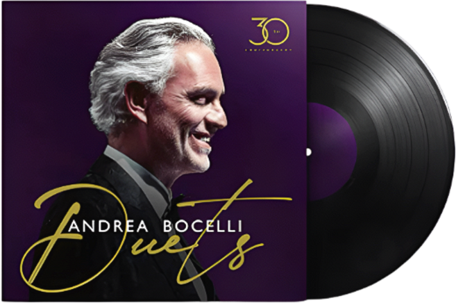 안드레아 보첼리 LP 30주년기념음반 듀엣 Andrea Bocelli Duets